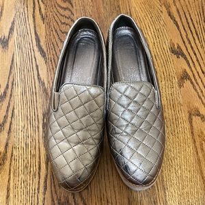 Johnston and Murphy Gold Leather Loafer
